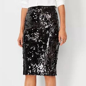 NWT Ann Taylor Sequin Pencil Skirt